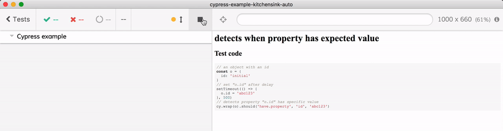 Should have property with give value test