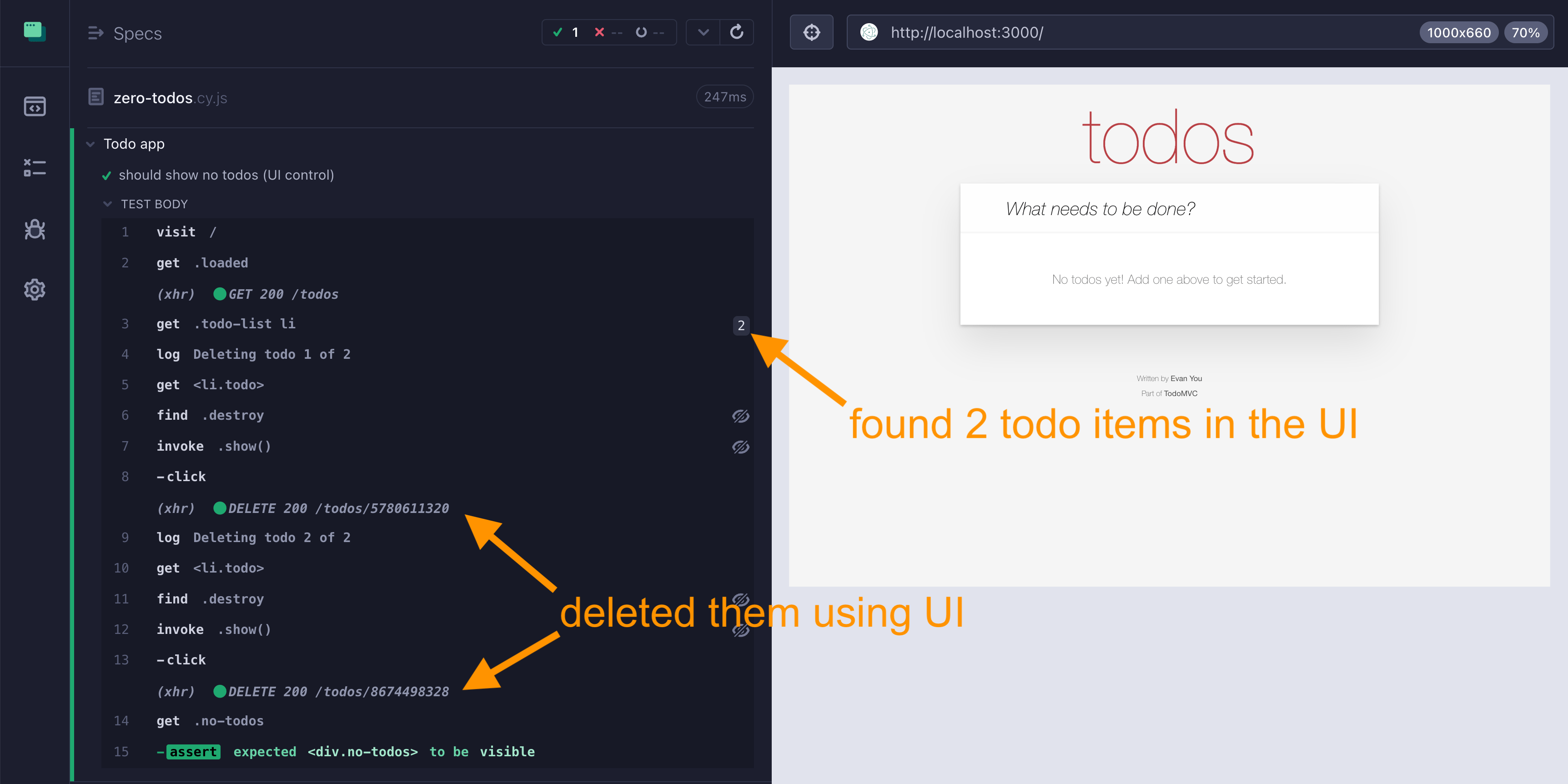 Conditional UI test